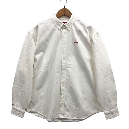 新品同様◆シュプリーム スモール ボックス シャツ デニム 24AW メンズ サイズM ホワイト Supreme Small Box Shirt 【AFB32】