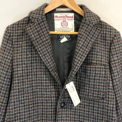 極美品◆セプティズ 2B ジャケット ハリスツイード生地 メンズ サイズ38 グレー系 SEPTIS HARRIS TWEED 【AFA3】