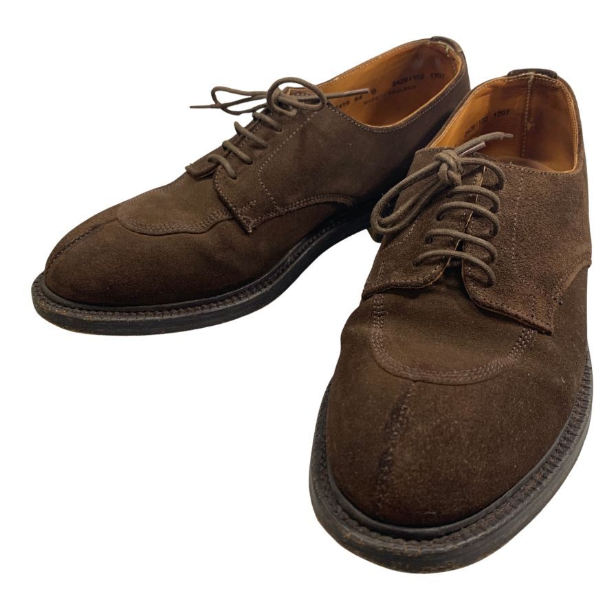 アルフレッドサージェント レザーシューズ SHIPS別注 2429/102  Uチップ スエード ブラウン  メンズ サイズUK6 Alfred Sargent 約24.5cm【AFC29】