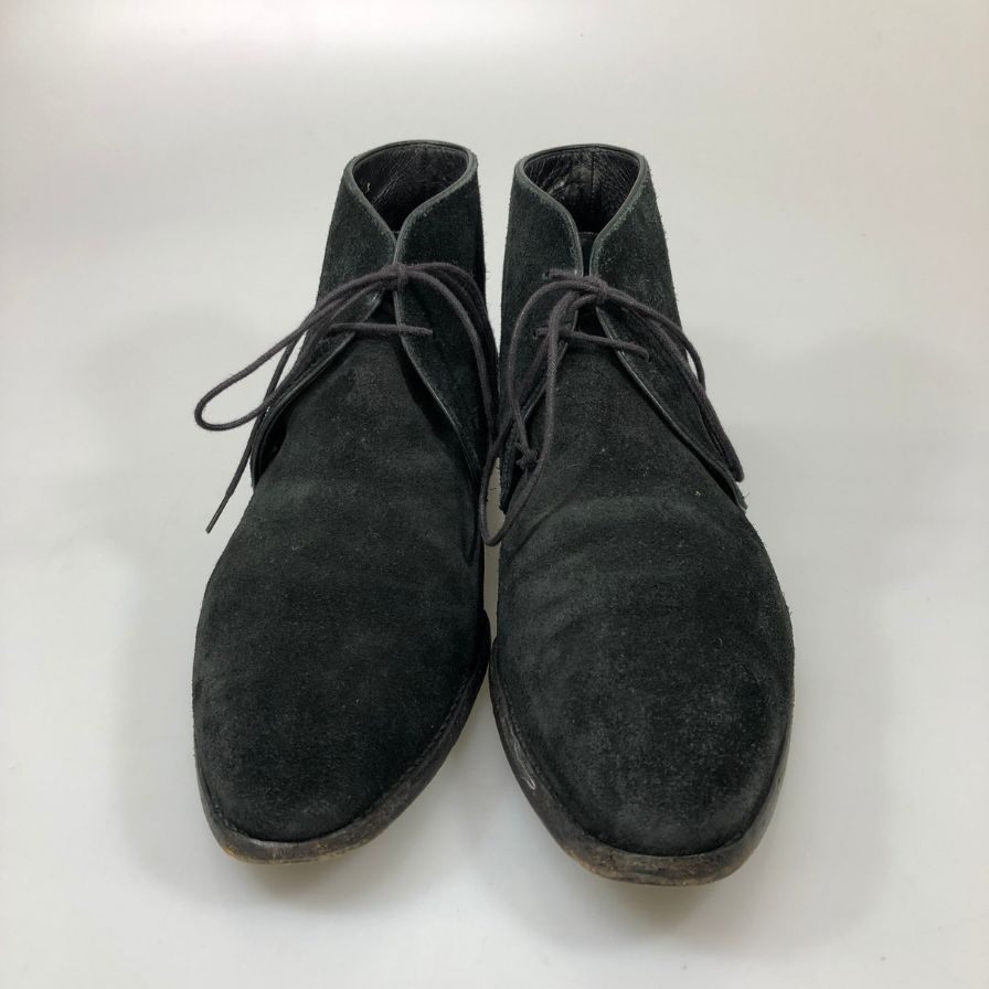 三陽山長 ユナイテッドアローズ別注 チャッカブーツ スエード ブラック サイズ8.5 メンズ SANYO YAMACHO 約26.5cm【AFC3】
