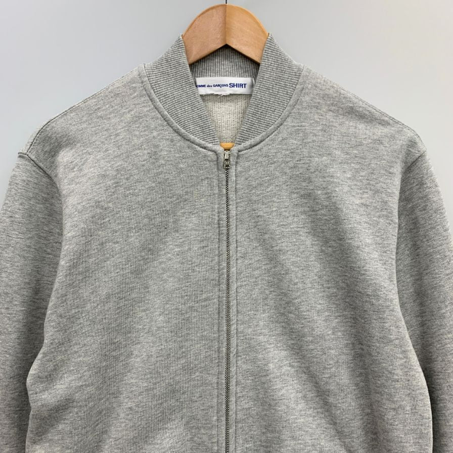 美品◆コムデギャルソンシャツ×カウズ スウェット ジップアップ バックプリント グレー メンズ サイズ不明 FH-T002 COMME des GARONS SHIRT×kaws 【AFB21】