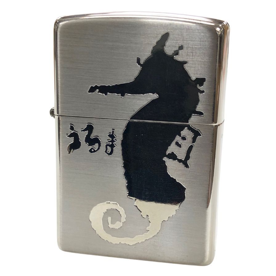 ジッポー ライター うるま タツノオトシゴ 木箱 シルバー ZIPPO