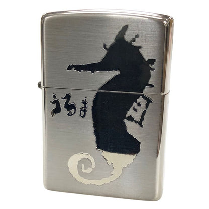 ジッポー ライター うるま タツノオトシゴ 木箱 シルバー ZIPPO
