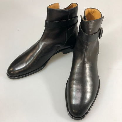 銀座ヨシノヤ レザーシューズ ジョッパードブーツ メンズ サイズ26cm ブラック GINZA YOSHINOYA 約26.0cm【AFC47】