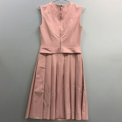 美品◆フォクシーニューヨーク ノースリーブ ワンピース ピンク サイズ40 25416-SHSAZ57 FOXEY NEWYORK 【AFB24】