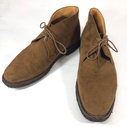 クロケット＆ジョーンズ チャッカブーツ グレンコー スエード ブラウン メンズ サイズUK8E Crockett&Jones ブーツ 約26.5cm【LA】【中古】