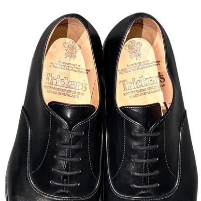 トリッカーズ レザーシューズ リージェント ストレートチップ カーフ ブラック サイズ8.5 メンズ Tricker's ビジネスシューズ 約27.0cm【LA】【中古】