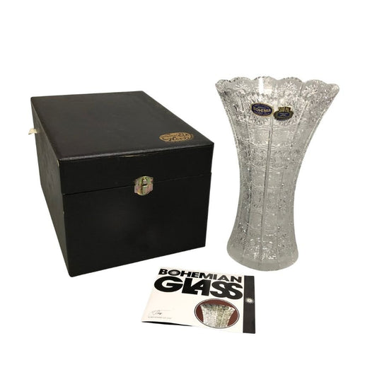 ボヘミアグラス 500PK 花瓶 Bohemian glass【AFI28】【中古】