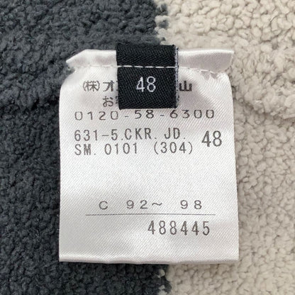 美品◆ジョセフスポーツオム フリースボア ジップパーカー メンズ サイズ48 グレー JOSEPH SPORT HOMME 【AFB51】