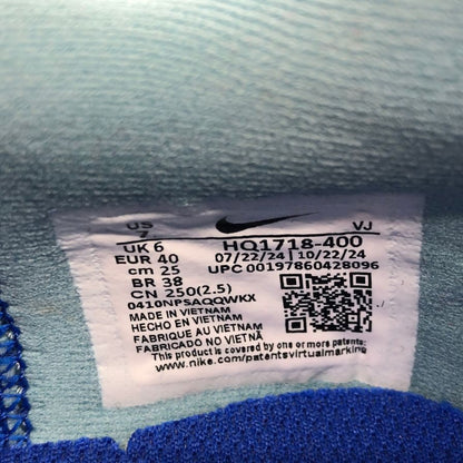 ナイキ スニーカー ズームフライ6 ブルー メンズ サイズ25cm HQ1718-400 NIKE ZOOM FLY 約25.0cm【AFC42】