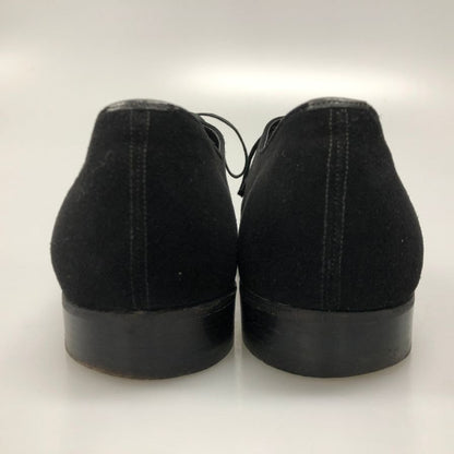 モス レザーシューズ スエード オックスフォード 2アイレット サイズ8.5 ブラック MOSS BROS 約27.0cm【AFC35】