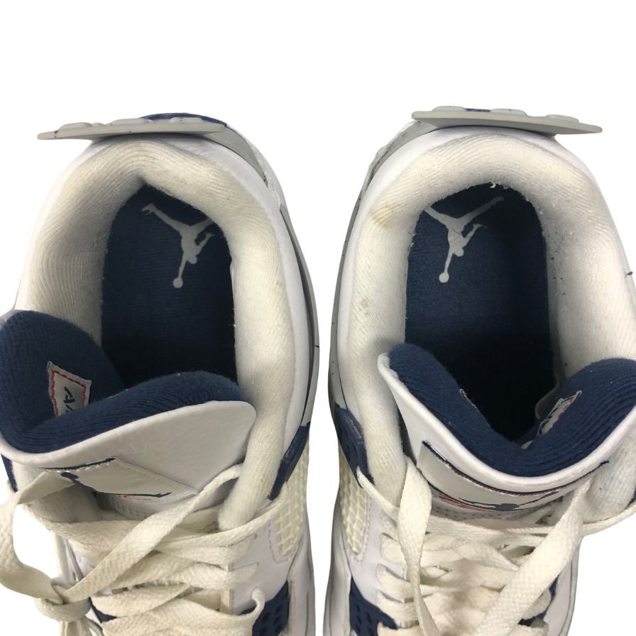 ナイキ スニーカー エアジョーダン 4 レトロ 27cm ホワイト系 DH6927-140 NIKE AIR JORDAN4 RETRO Midnight Navy 約27.0cm【AFD17】