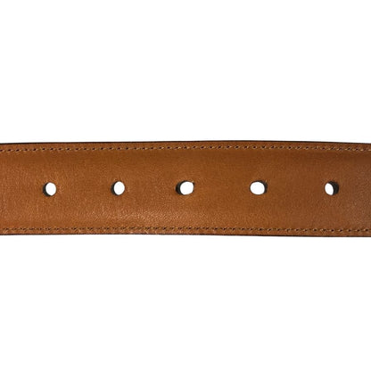 KTルイストン レザーベルト シェルコードバン 30mm 日本製 本革 ブラウン メンズ サイズ36/90 K.T.Lewiston【AFI4】