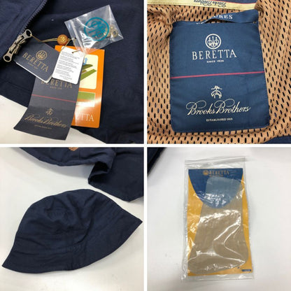 極美品◆ブルックスブラザーズ×ベレッタ ハンティングジャケット メンズ サイズL  ネイビー  Brooks Brothers x Beretta 【AFG1】