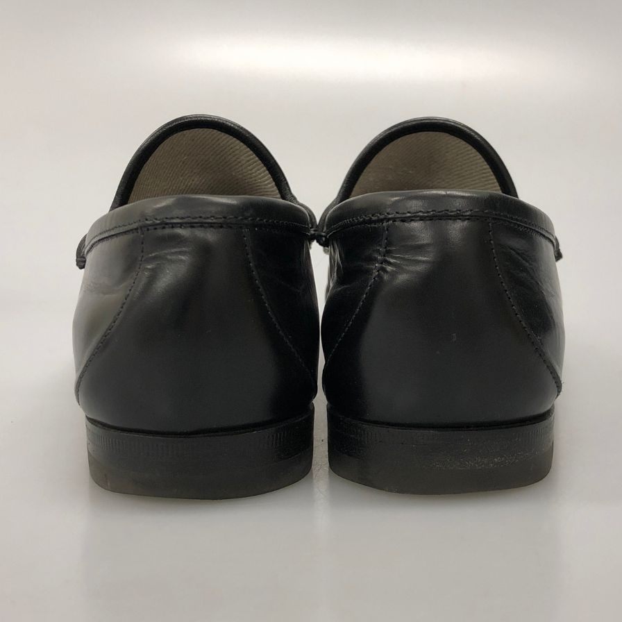グッチ ホースビット ローファー ソール補正済 インソール貼り付け メンズ サイズ6.5 ブラック GUCCI 約25.5cm【AFC7】