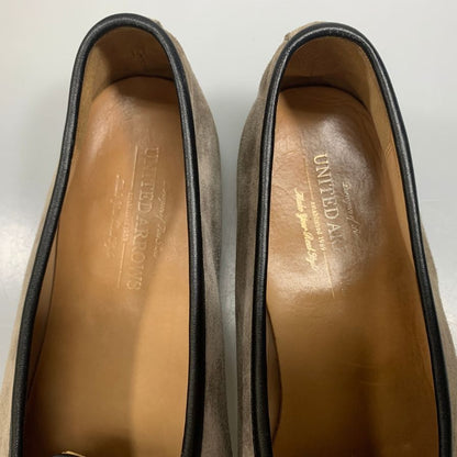 ユナイテッドアローズ ベルジャンシューズ スエード ベージュ メンズ サイズ42 UNITED ARROWS 約27.0cm【AFC41-2】