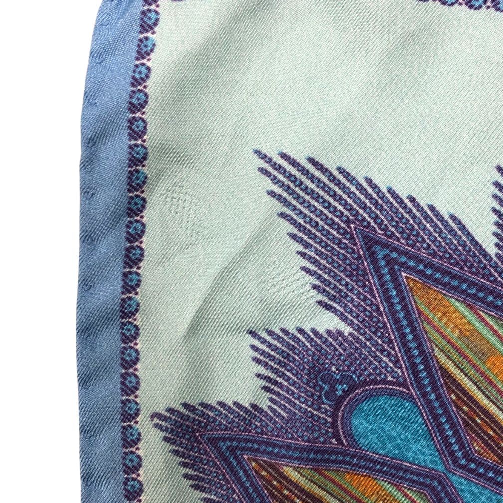 エトロ スカーフ ブルー系 マルチカラー ETRO【AFI12】