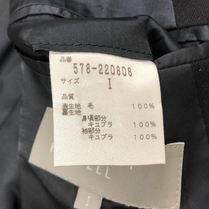 美品◆マーガレットハウエル ショートジャケット 2B ブラック レディース サイズ1 MARGARET HOWELL 【AFB14】