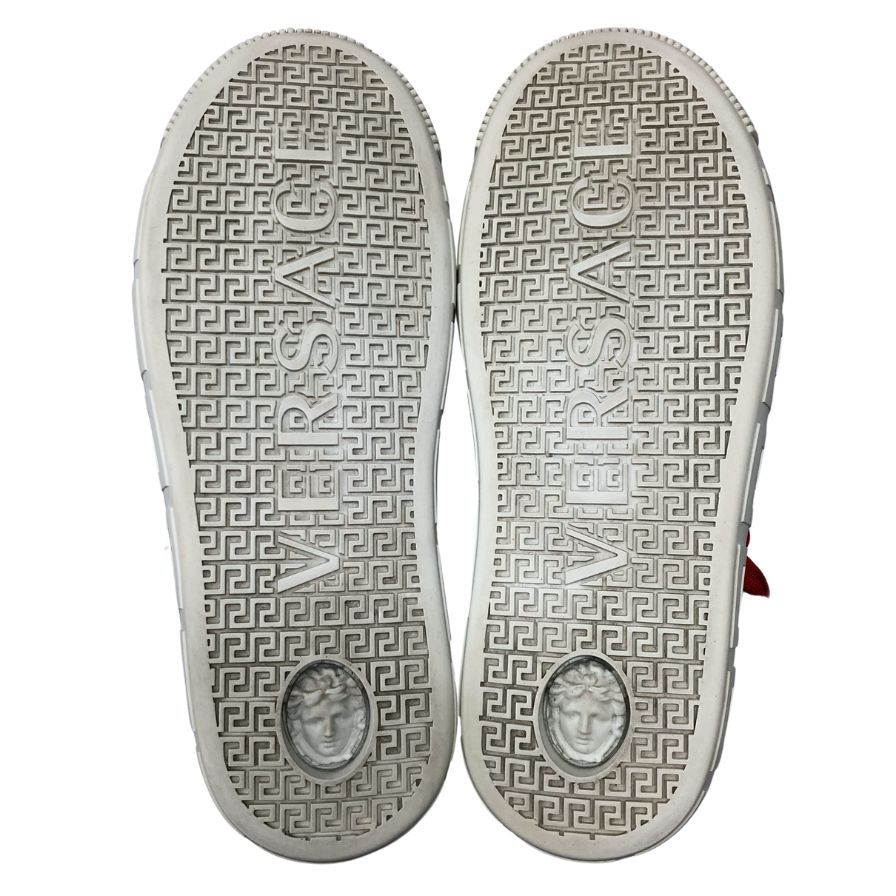 ヴェルサーチェ ローカットスニーカー メデューサ キャンバス ユニセックス サイズ40 VERSACE 約26.5cm【AFD12】