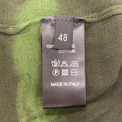 新品同様◆ロベルトコリーナ ポロシャツ 半袖 コットン ニット グラデーション グリーン メンズ サイズ48 roberto collina 【AFB2】