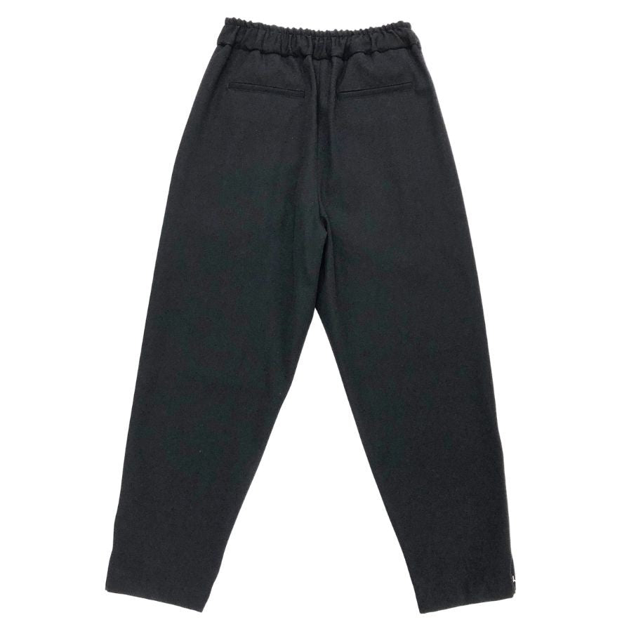 ジルサンダー パンツ ウール 裾ジップ イージーパンツ フェイクポケット メンズ ブラック サイズ44 JIL SANDER 【AFB10】