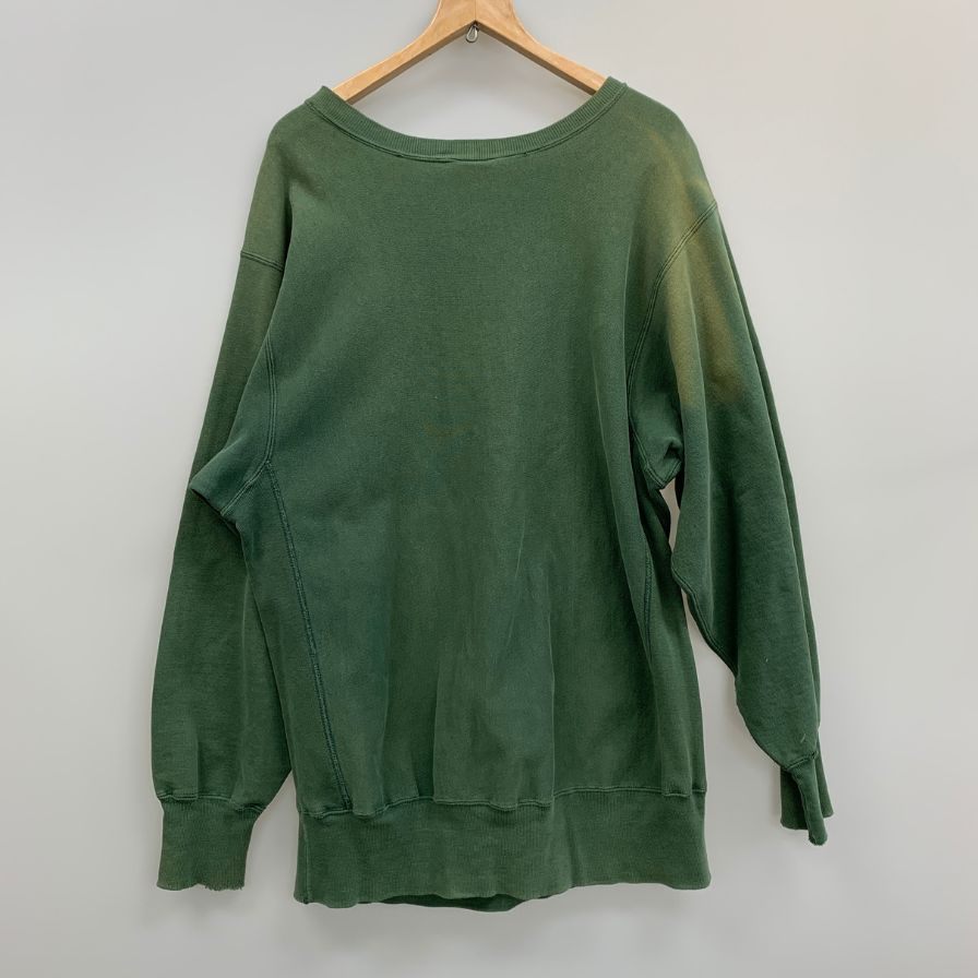 中古◆チャンピオン リバースウィーブ 90S スウェット SWIMMING&DIVING グリーン メンズ サイズXXL Champion REVERSE WEAVE 【AFB52】