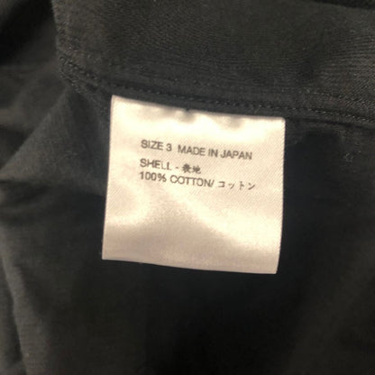 極美品◆シンヤ オフィシャル コーデュロイ 長袖シャツ メンズ サイズ3 ブラック SHINYA OFFICIAL 【AFB2】