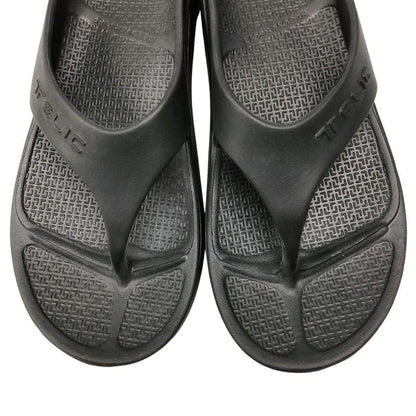 テリック サンダル リカバーソフト メンズ サイズML ブラック TELIC 約25.5cm【AFC44】