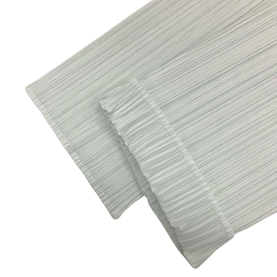 プリーツプリーズ イッセイミヤケ プリーツパンツ PP51JF143 ポリエステル レディース ブルー サイズ3 PLEATS PLEASE ISSEY MIYAKE 【AFB19】