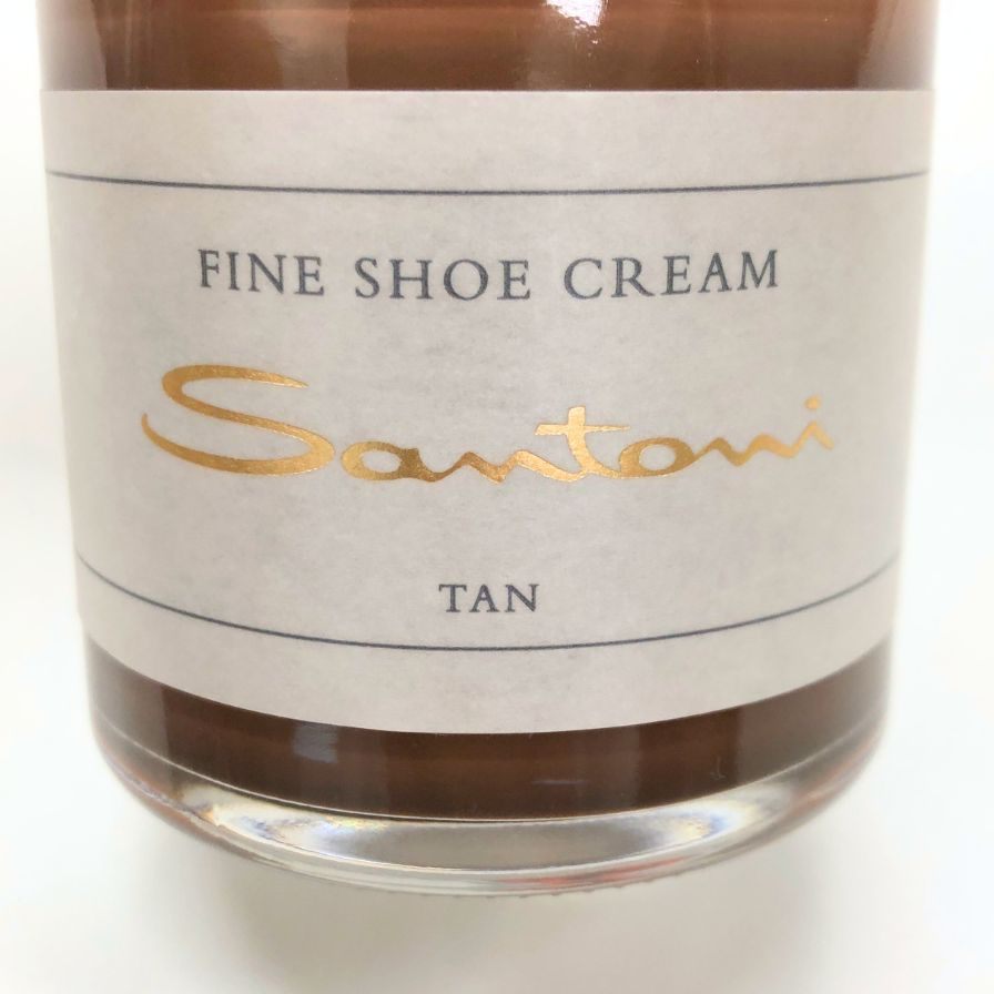 サントーニ クリーム 補色 靴磨き シュー クリーム 85g タン santoni FINE SHOE CREAM【AFI15】【中古】