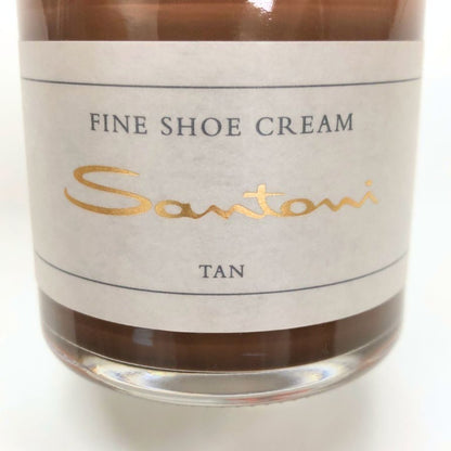 サントーニ クリーム 補色 靴磨き シュー クリーム 85g タン santoni FINE SHOE CREAM【AFI15】【中古】