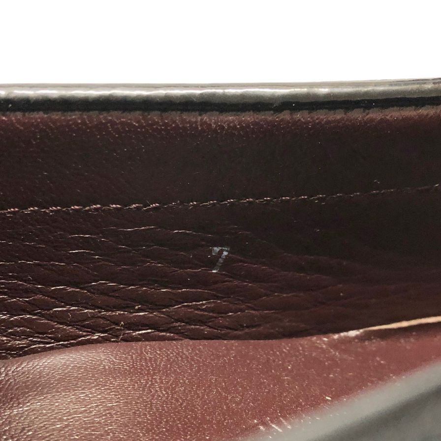 トッズ ローファー トライビングシューズ パテントレザー ブラウン メンズ サイズ7 TOD’S 約25.5cm【AFC44】