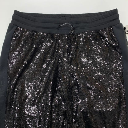 フィリッププレイン PROJECT-XYZ スパンコール スウェットパンツ レディース サイズM ブラック  PHILIPP PLEIN 【AFB20】