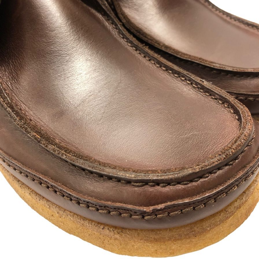 ウィーバーモカシン レザーブーツ ワラビー ブラウン サイズ43 メンズ Weaver Moccasin 約28.0cm【AFC44】