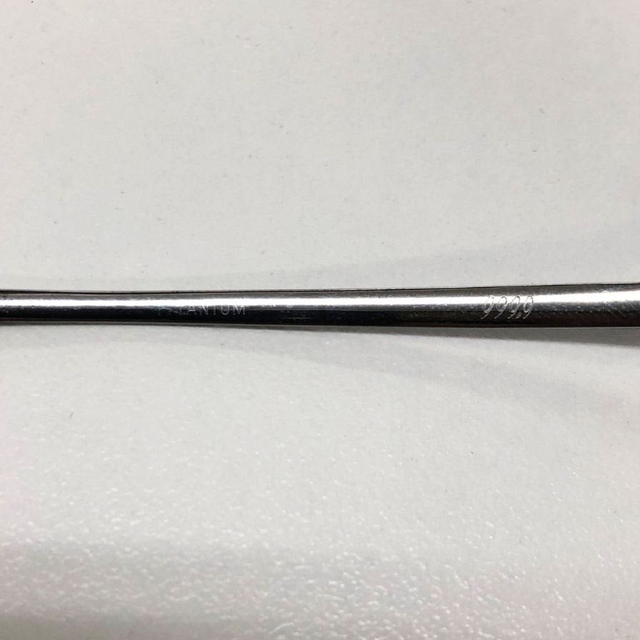 フォーナインズ チタン眼鏡 ハーフリム 度入り S-600T 51□19 140 ユニセックス シルバー 999'9【AFI27】