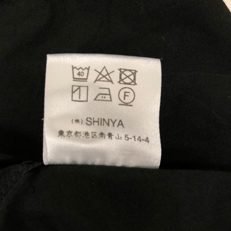 美品◆シンヤオフィシャル ノーカラーシャツ メンズ ブラック サイズ3 SHINYA OFFICIAL 【AFB2】