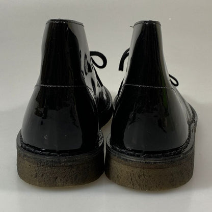 クラークス チャッカブーツ パテントレザー ブラック サイズ8 メンズ Clarks 約26.0cm【AFC40】