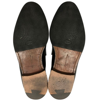クロケット&ジョーンズ ペニーローファー シドニー カーフ ブラック UK7.5E CROCKETT&JONES SYDNEY ローファー 約26.0cm【LA】【中古】
