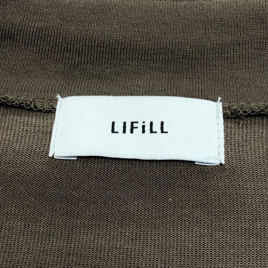 美品◆リフィル カーディガン COTTONY BASIC CARDIGAN Vネック ブラウン サイズ02 メンズ LIFiLL 【AFB38】