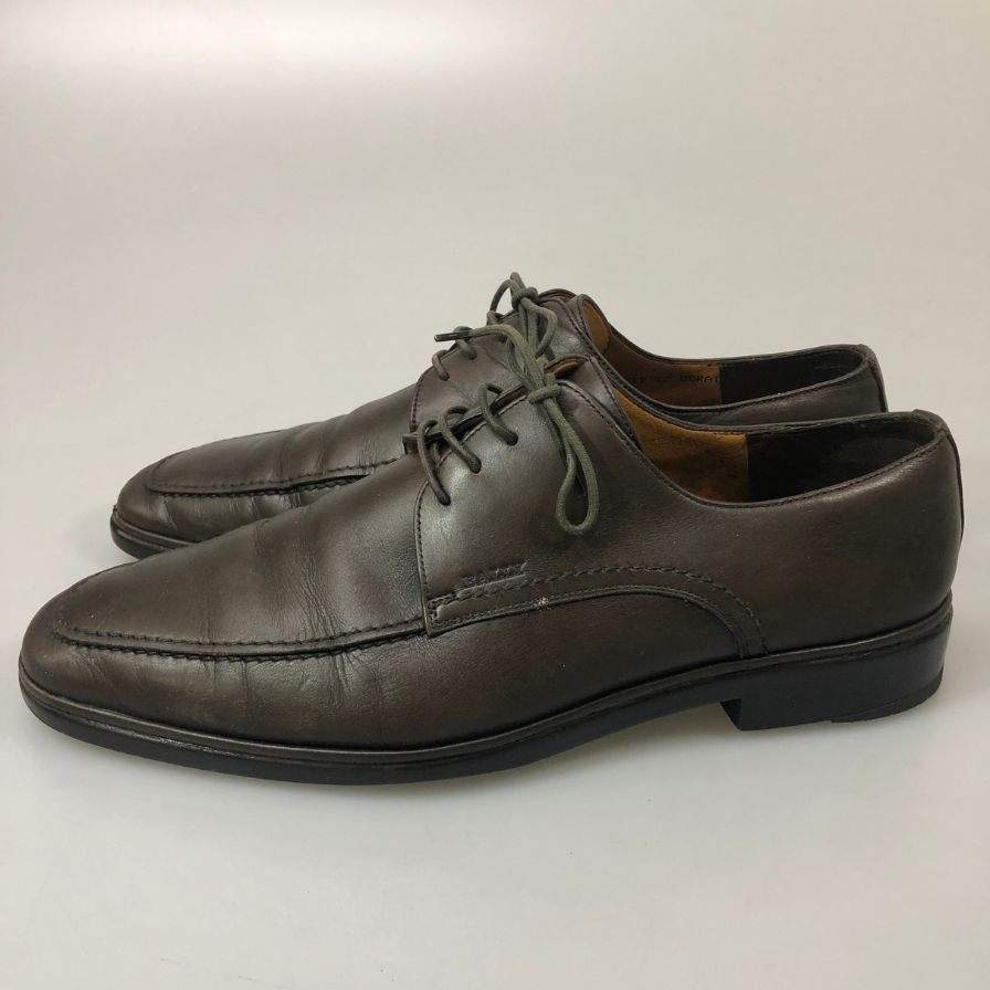 バリー Uチップ ダービー カーフ ロゴ刻印 ブラウン サイズUS10.5EEE BALLY 約28.5cm【YB4】