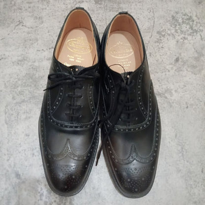 チャーチ レザーシューズ チェットウィンド サイズ70F メンズ ブラック Church's CHETWYND ビジネスシューズ 約25.5cm【LA】【中古】