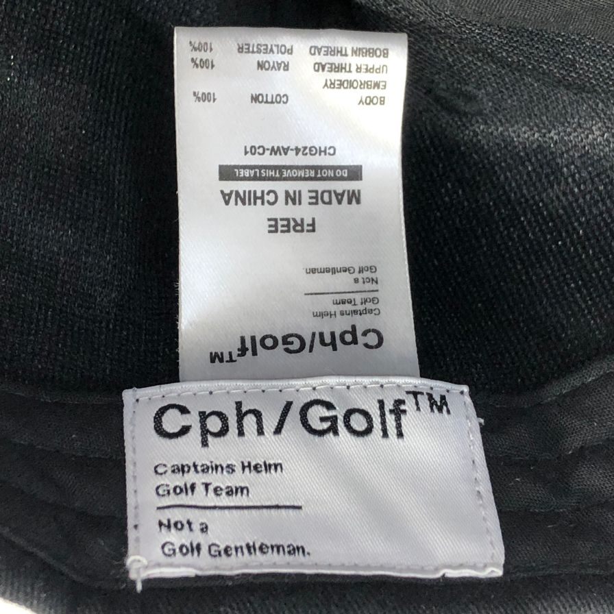 キャプテンズ ヘルム ゴルフ ロゴ刺繍 キャップ サイズ フリー メンズ ブラック Cph/Golf【AFI20】【中古】