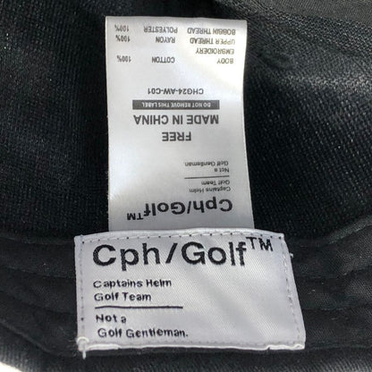 キャプテンズ ヘルム ゴルフ ロゴ刺繍 キャップ サイズ フリー メンズ ブラック Cph/Golf【AFI20】【中古】