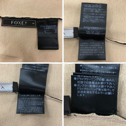 美品◆フォクシー カーディガン フォックスファー カシミヤ シルク 32743 マルチカラー サイズ40 レディース FOXEY 【AFB20】