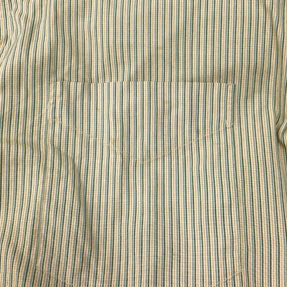 中古◆ダブルアールエル ラルフローレン 90S ストライプシャツ 三ツ星タグ ベージュ サイズM メンズ RRL RALPH LAUREN 【AFB37】