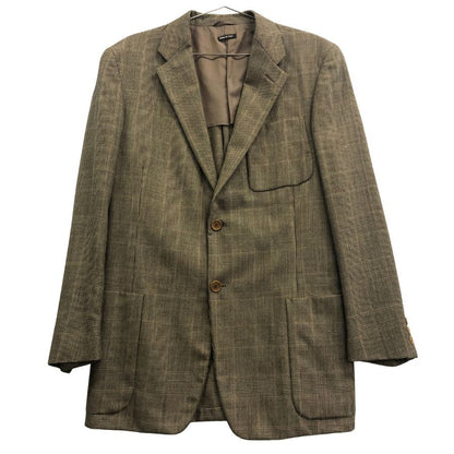 中古◆ジョルジオアルマーニ ジャケット グレンチェック グレー系 サイズ50 Giorgio Armani 【AFA15】