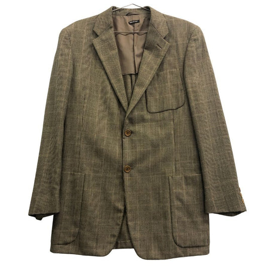 中古◆ジョルジオアルマーニ ジャケット グレンチェック グレー系 サイズ50 Giorgio Armani 【AFA15】