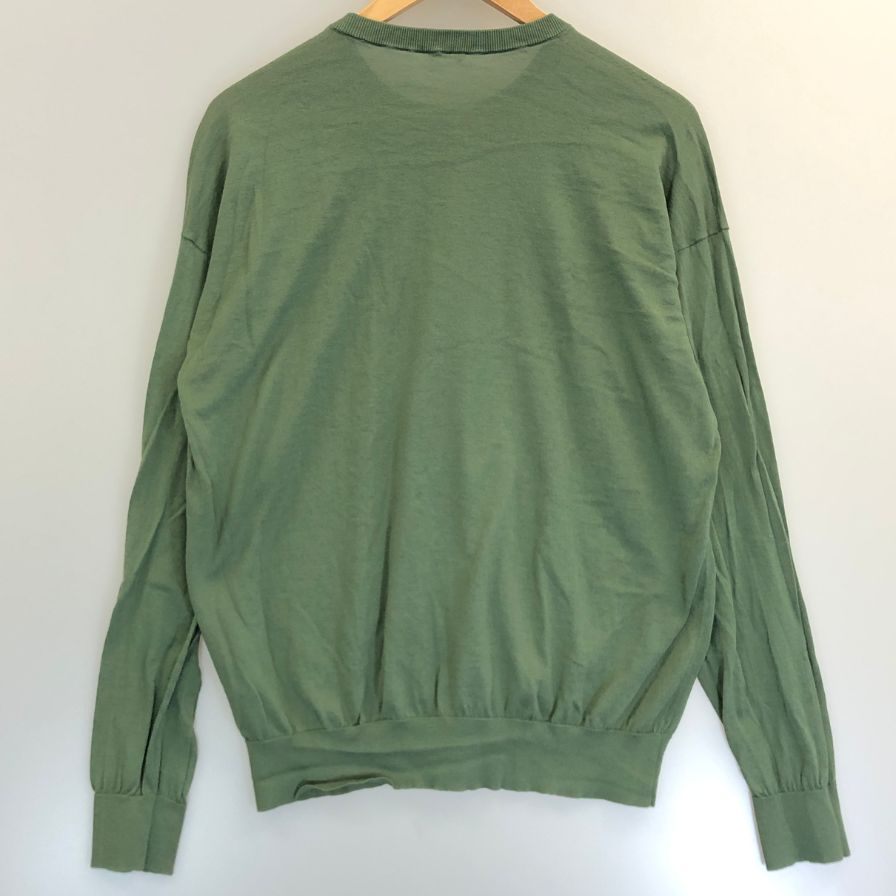 中古◆キャッシュ＆バルバ コットンニット メンズ グリーン サイズ3 cash＆barba 【AFB5】