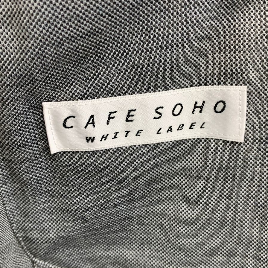 新品同様◆カフェ ソーホー ホワイト レーベル 2Bジャケット 本切羽 メンズ サイズAB5 グレー CAFE SOHO WHITE LABEL 【AFB34】