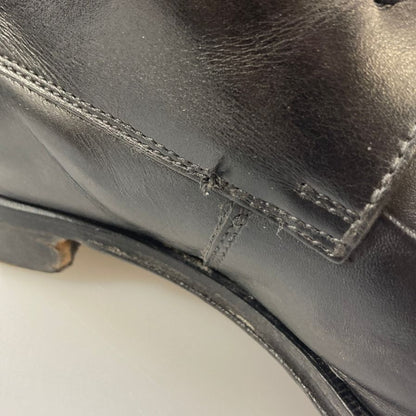 バーニーズニューヨーク ブーツ Uチップ ブラック メンズ サイズ40 BARNEYS NEW YORK 約25.0cm【AFC47】